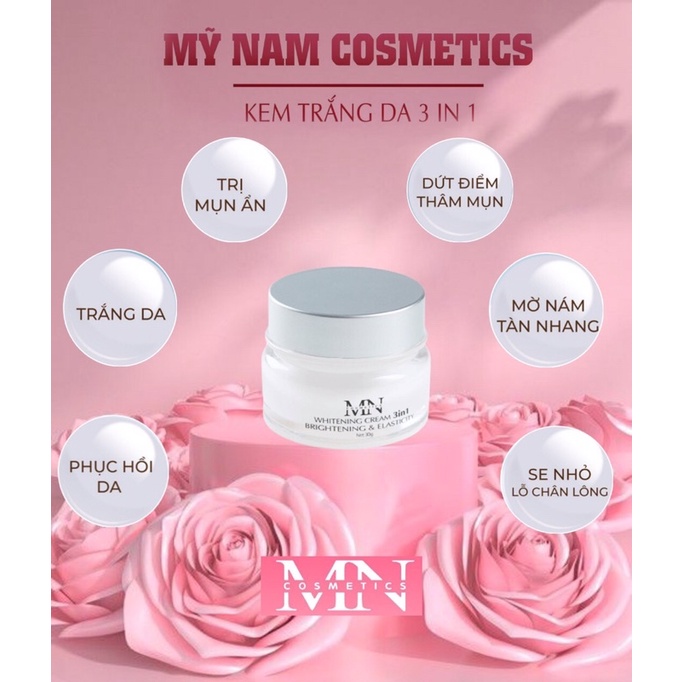 Kem face 3in1 dưỡng trắng da cải thiện mụn, nám, tàn nhang  Mỹ Mam