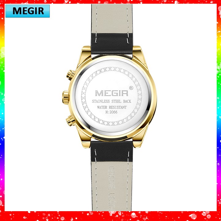 Đồng hồ nam Chính hãng cao cấp MEGIR Z-2066B Kiểu máy Chronograph