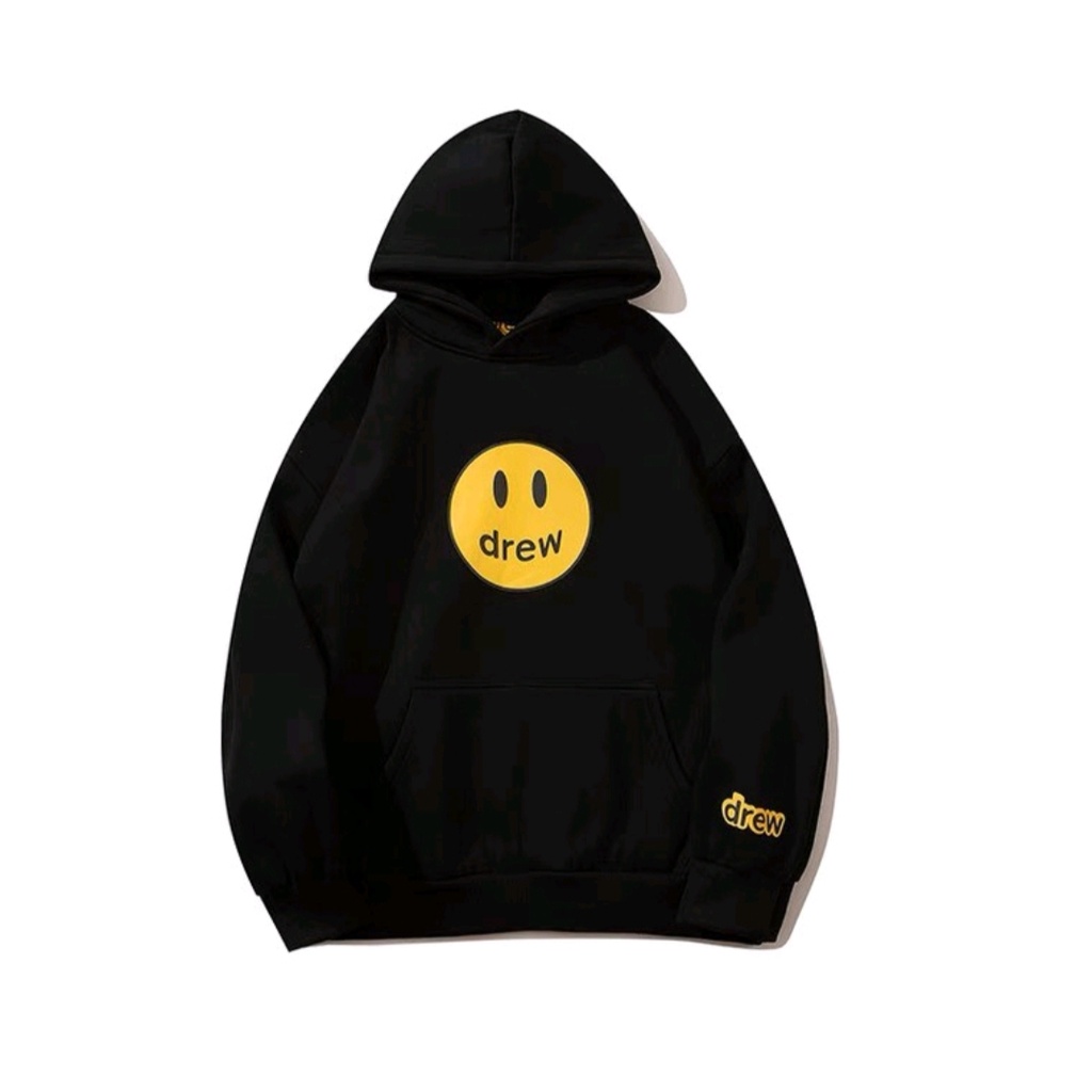 áo hoodie mặt cười drew chất liệu nỉ bông form rọng phong cách Hàn Quốc phù hợp với cả nam và nữ