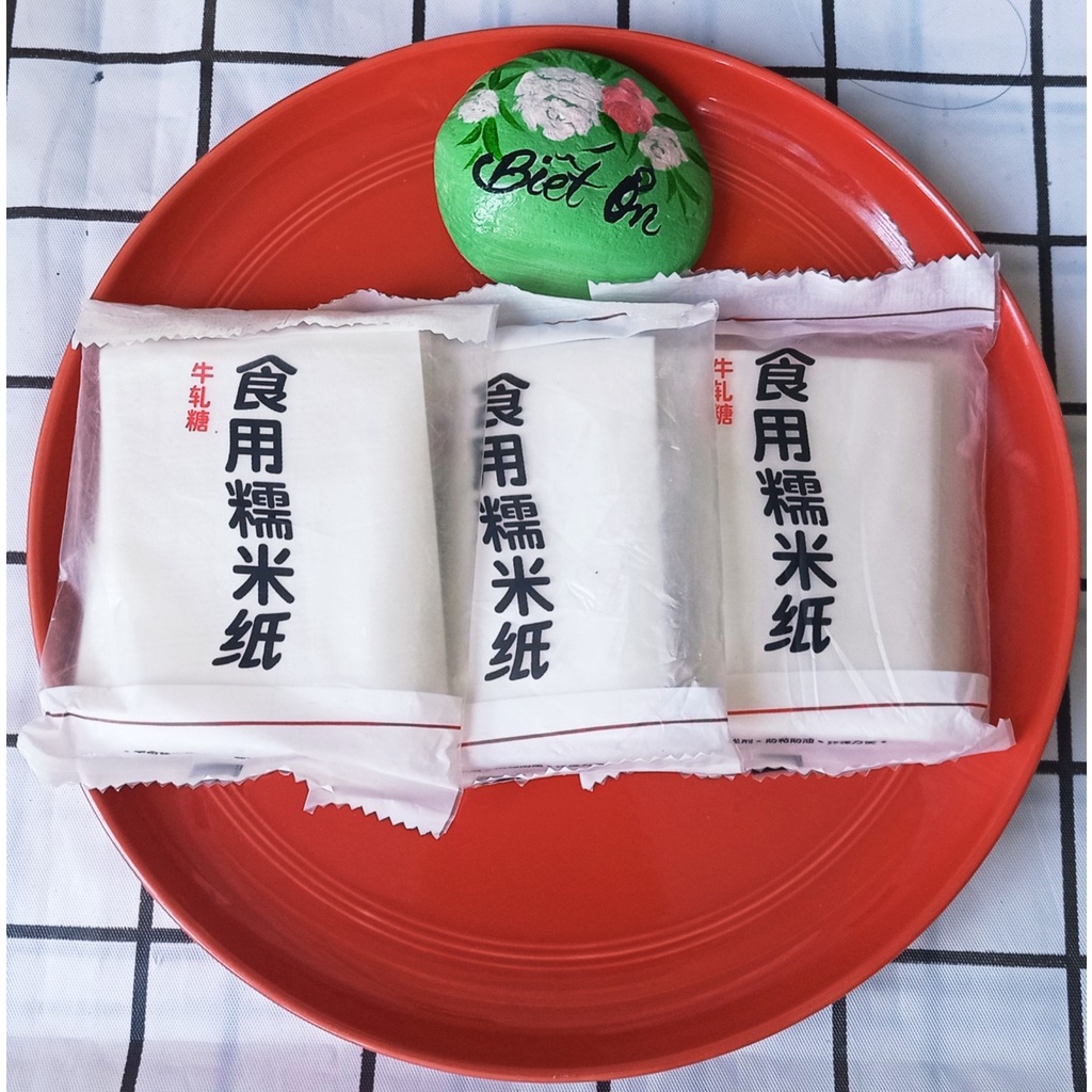 [Hàng mới về] Giấy gạo bọc kẹo 200 tờ Đài Loan