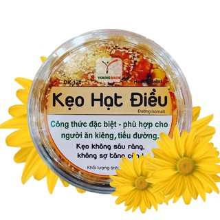 KẸO HẠT ĐIỀU HỘP 190G- KẸO CHO NGƯỜI BỆNH TIỂU ĐƯỜNG VÀ ĂN KIÊNG