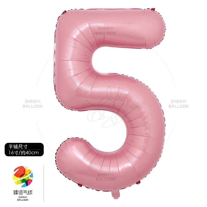 Bong Bóng Lá Nhôm Hình Số 0-9 16 inch Dùng Trang Trí Tiệc Sinh Nhật / Đám Cưới