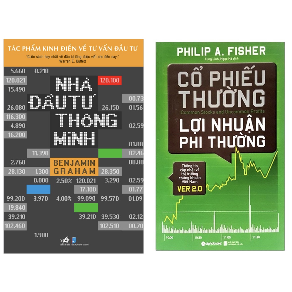 Sách - Combo Cổ phiếu thường lợi nhuận phi thường + Nhà đầu tư thông minh