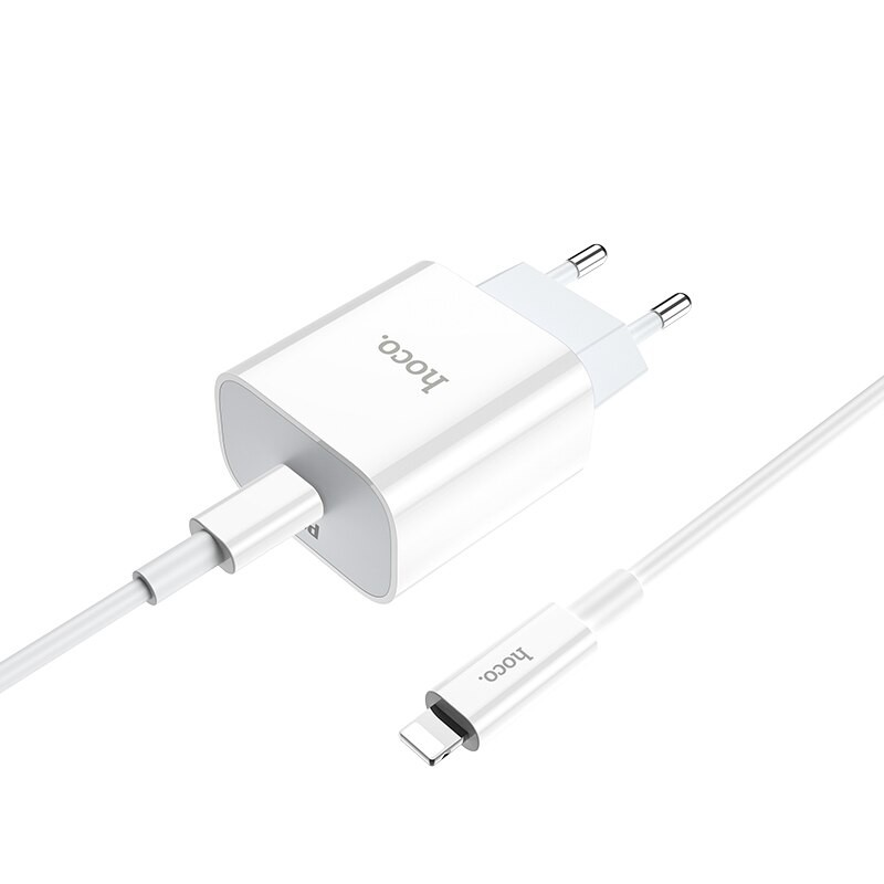 Bộ Sạc Siêu Tốc Hoco C76A/C76 - PD 20W, Đầu Vào Type-C To Lightning Cho Iphone, Ipad - Bảo Hành Chính Hãng 12T