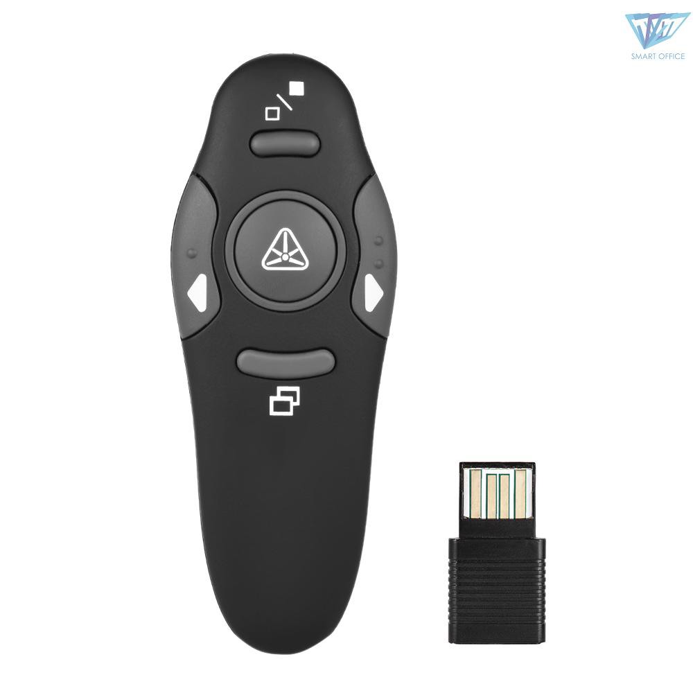 ❤STO❤ 2.4GHz Wireless USB Powerpoint Presentation PPT Flip Pen Pointer Clicker Presenter with Red Light Remote Control for Teacher Lecturer Professor Scholar