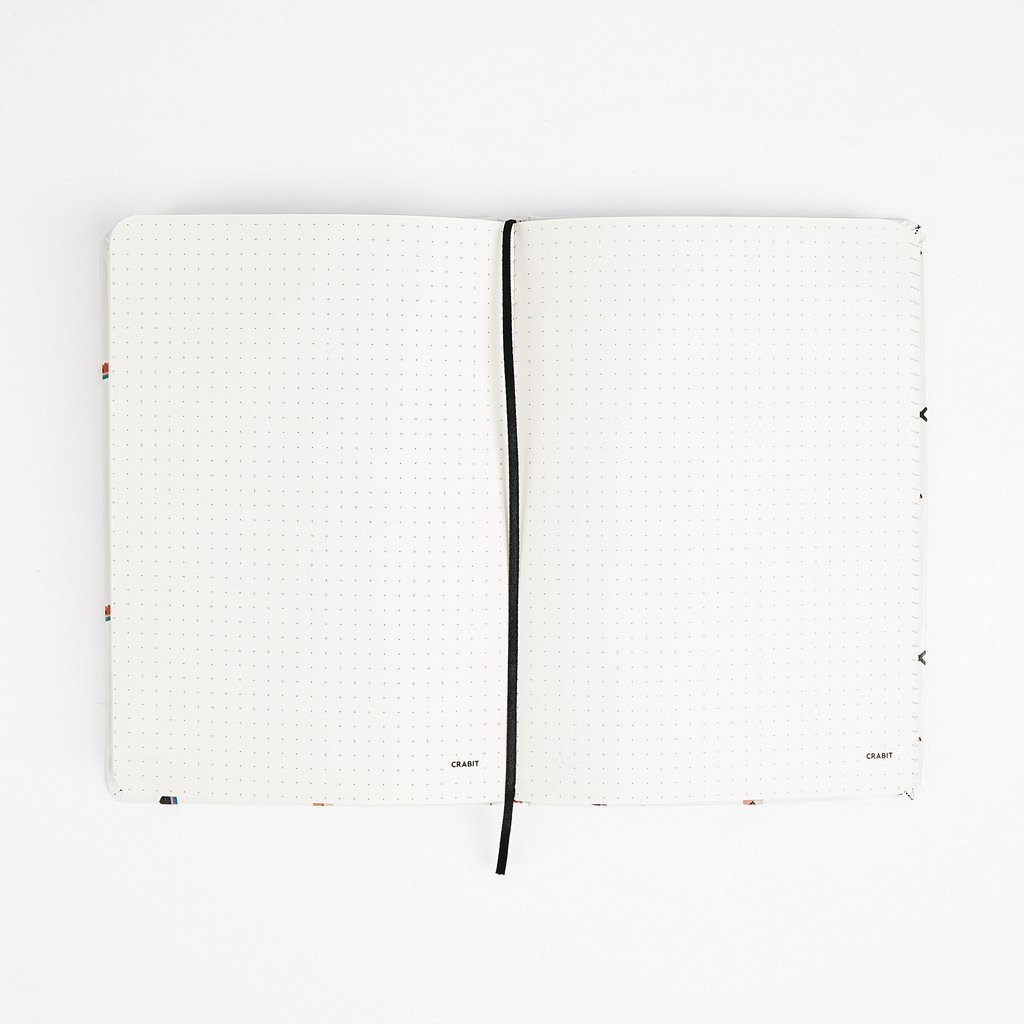 Sổ Dot Crabit Notebuck - X trắng - sổ dotgrid ghi chép, làm bullet journal