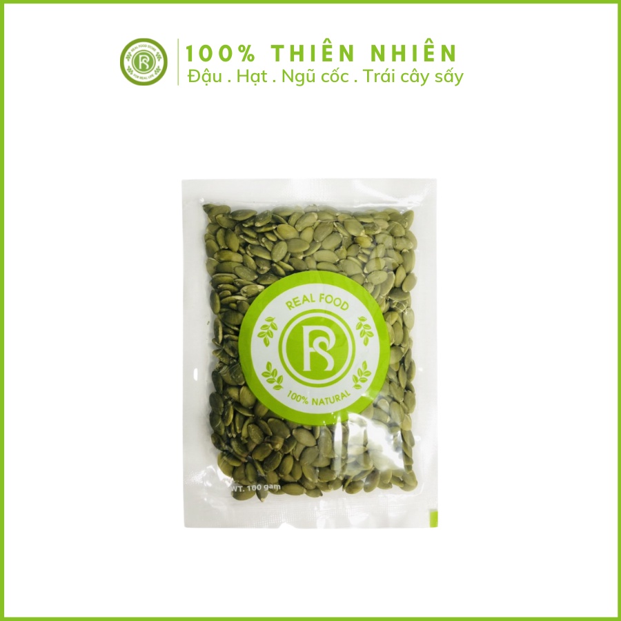 Hạt Bí Xanh Thuong Hiệu REAL FOOD  (100g/túi)