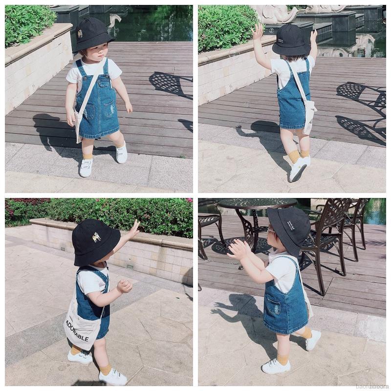 Đầm yếm denim phong cách Hàn Quốc xinh xắn dành cho bé gái