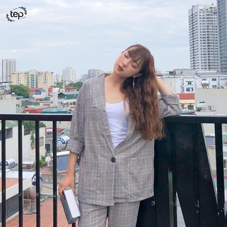 Set vest kẻ 853