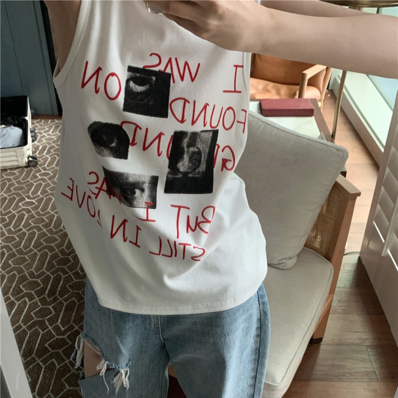 Áo Thun Không Tay Cổ Tròn Thời Trang Dành Cho Nữ