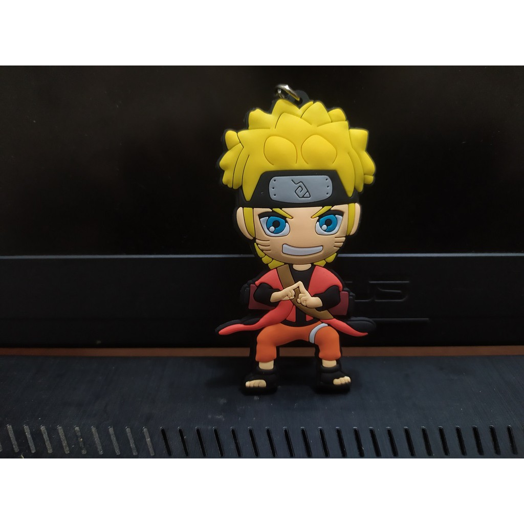Móc khóa Naruto bản đẹp 2 mặt dày dặn chất liệu Silicone cao cấp 2/2 LOẠI TO
