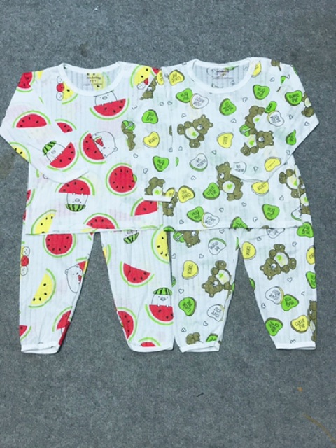 Chọn mẫu Bộ cotton giấy dài tay size đại 15-26kg bé trai bé gái