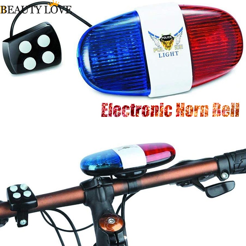 1 Chuông Điện 4 Chuông / 6 Đèn LED Cảnh Báo An Toàn Chống Thấm Nước Dành Cho Xe Đạp Leo Núi