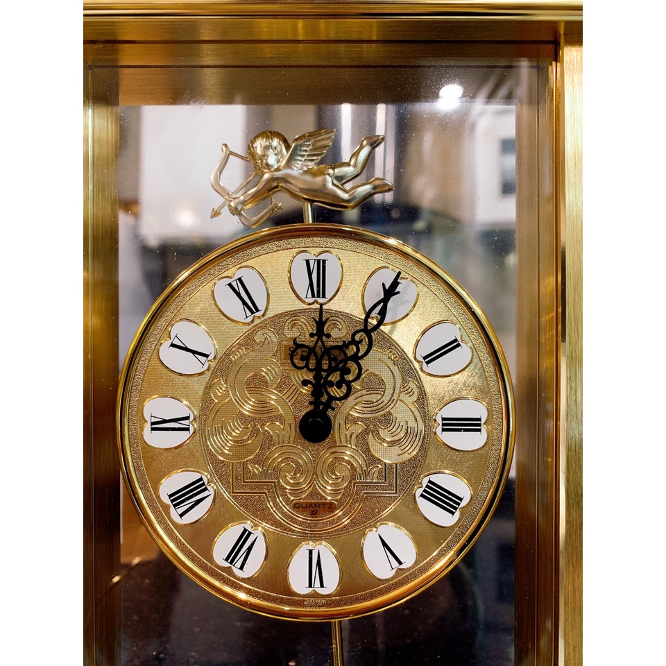 Đồng hồ để bàn Seikoo mặt số la mã sang trọng