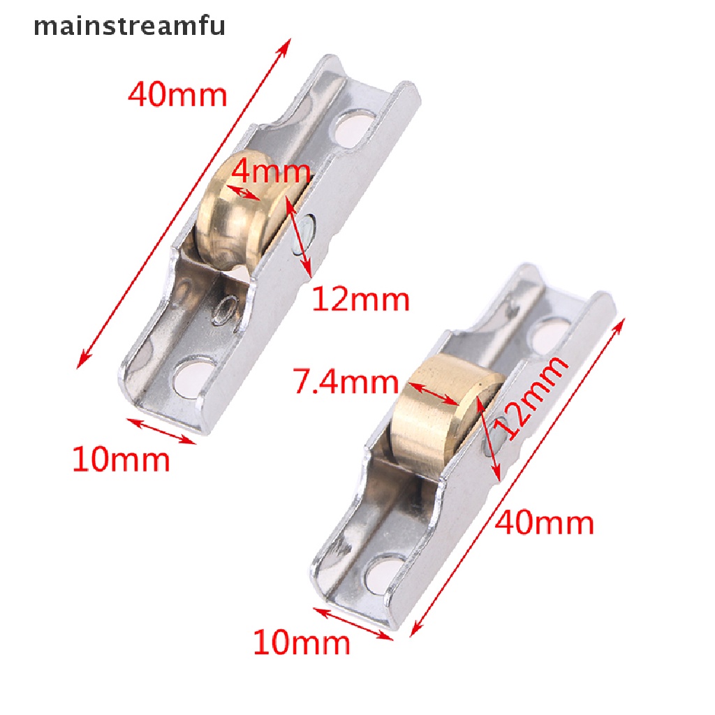 Con Lăn Ròng Rọc Cửa Sổ Trượt Bằng Thép Không Gỉ 10MM Mới