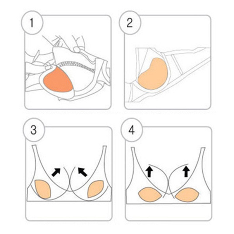 Miếng độn ngực siêu dính chống trượt mút tim dày dặn nâng ngực đẹp dùng mặc áo tắm ,đi tiệc-147