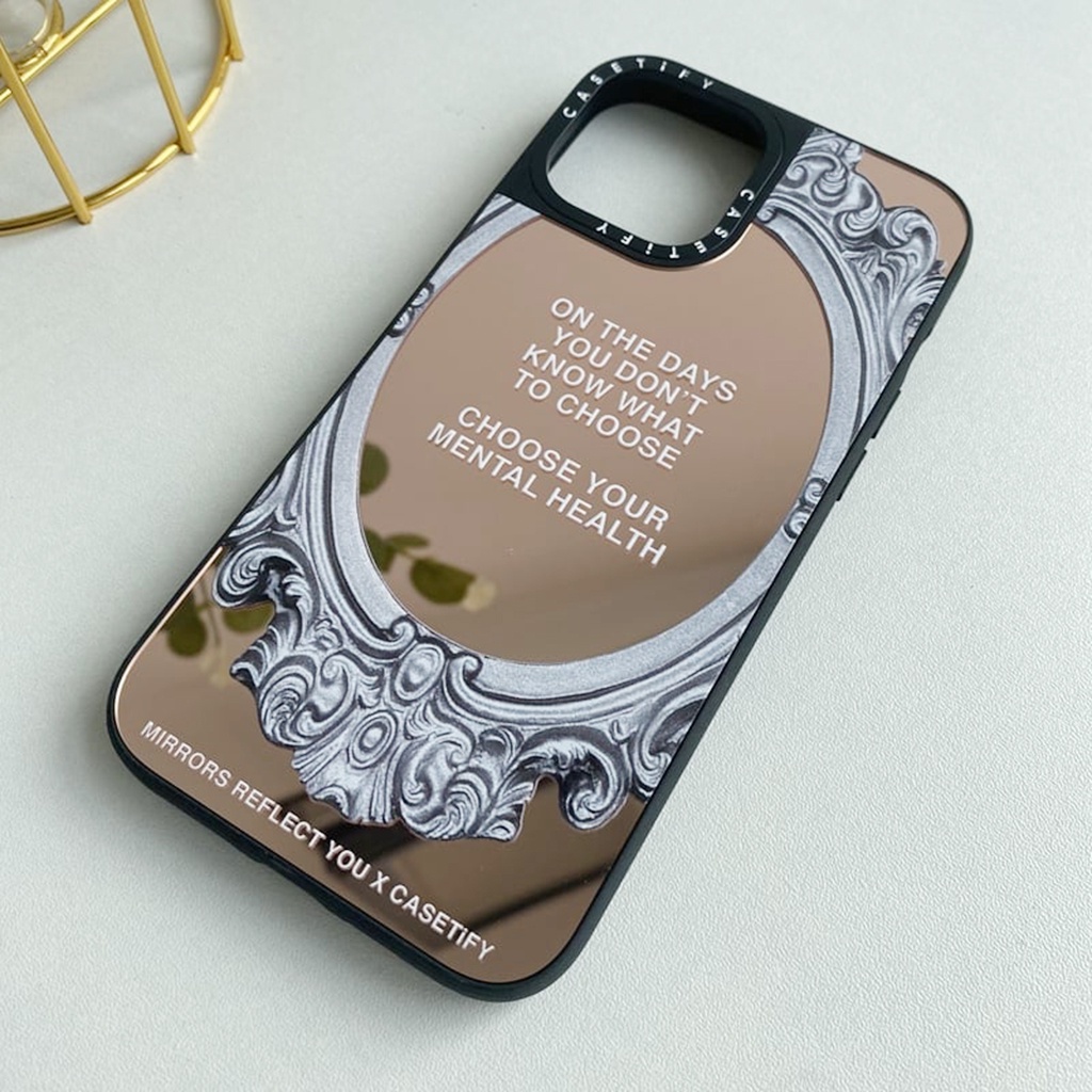 Ốp casetify iphone MIRRORS REFLECT YOU ốp gương chống sốc in theo yêu cầu ip 8plus/x/xr/xs/11/12/13/pro/max/plus/promax