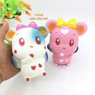 TOÀN QUỐC - ĐỒ CHƠI SQUISHY SÓC BAY TRÁI TIM