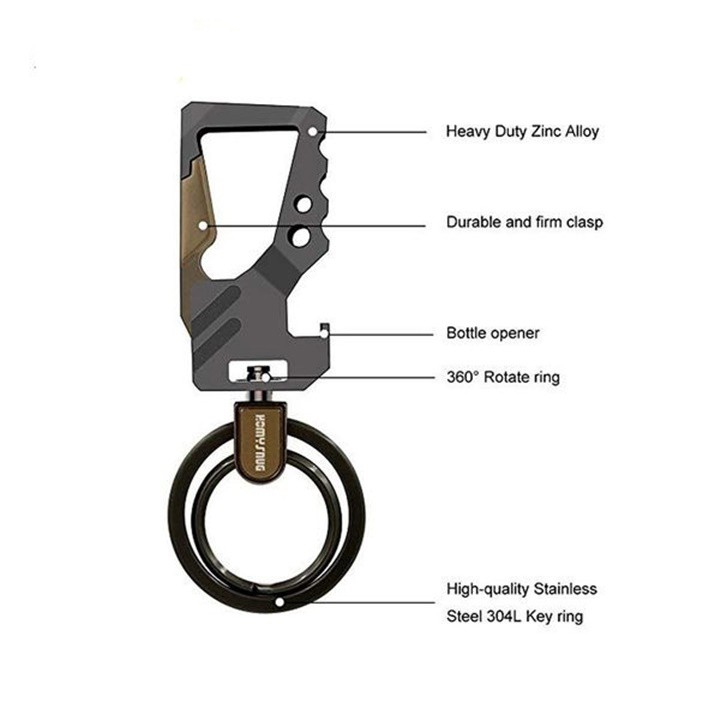 Móc Khóa Kiêm Đồ Khui Bia Nhỏ Gọn Sang Trọng