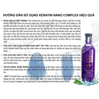 [Rẻ Vô Địch] Hấp Keratin complex nano siêu phục hồi tóc hư tổn 100ML