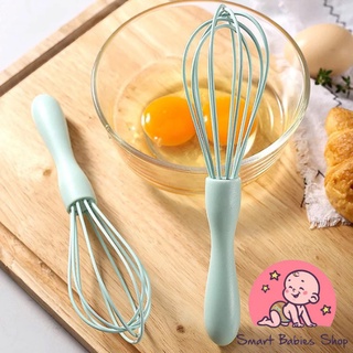 Dụng cụ đánh trứng cầm tay- phới lồng đánh trứng làm bánh khuấy bột bằng silicon màu Pastel (giao màu ngẫu nhiên)