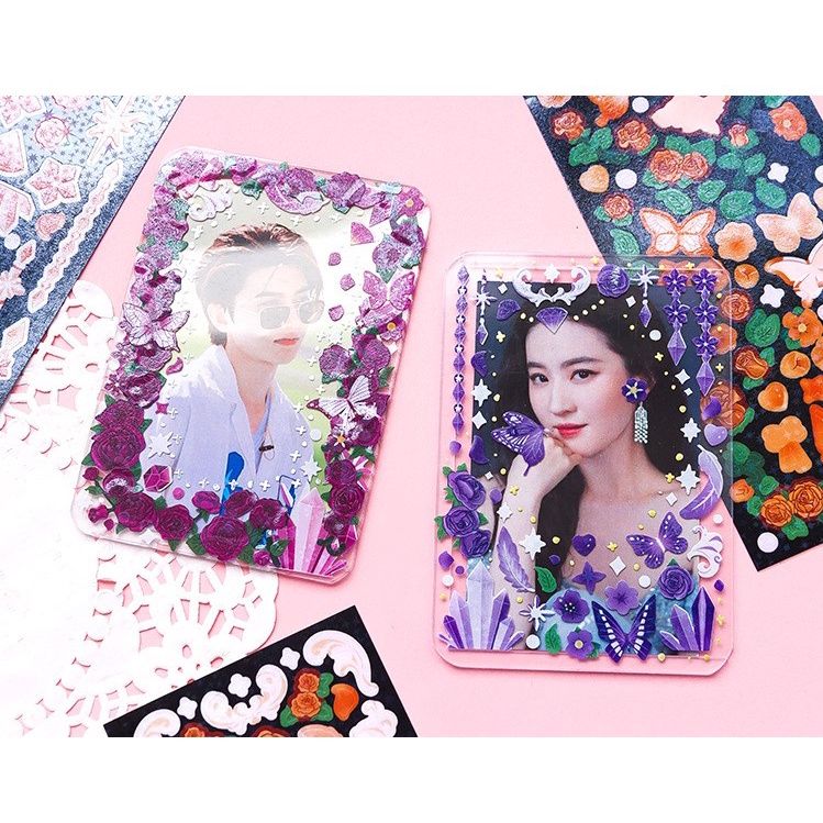 Sticker trang trí Toploader Set 3 tấm LOVE ISLAND ROSE BeTiny Stationery