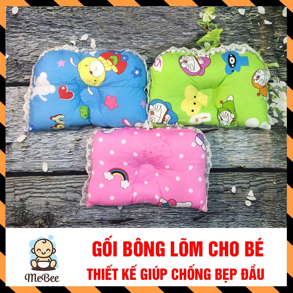 Gối bông chống lõm, bẹp đầu cho bé (18x26cm)