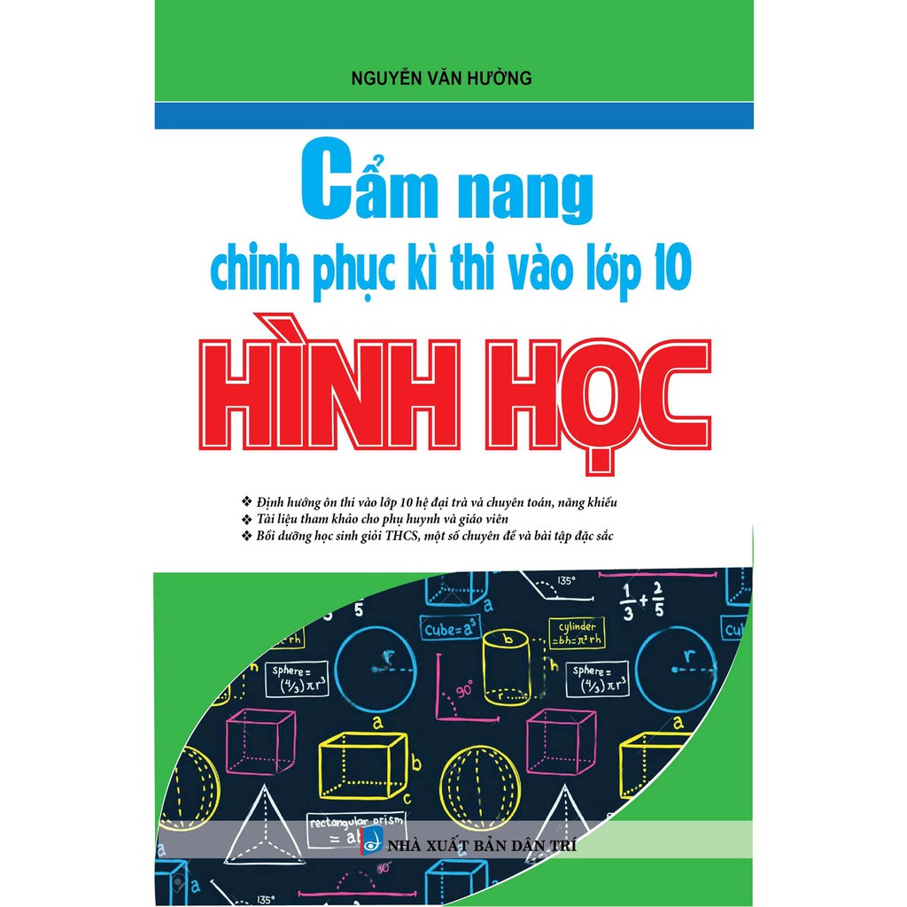 Sách Bổ Trợ - Cẩm Nang Chinh Phục Kì Thi Vào Lớp 10 Hình Học