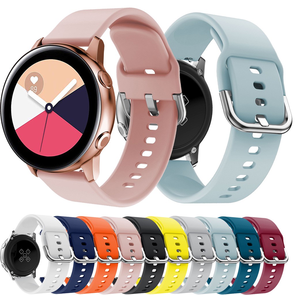 Dây đeo silicone 20mm cho đồng hồ thông minh Samsung Galaxy Active 2 40mm/ 44mm