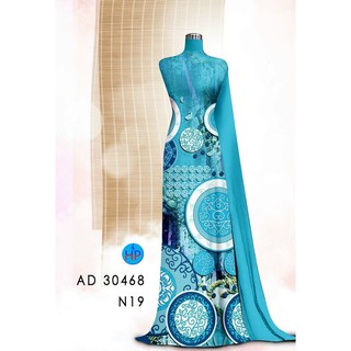 Vải áo dài in lập thể