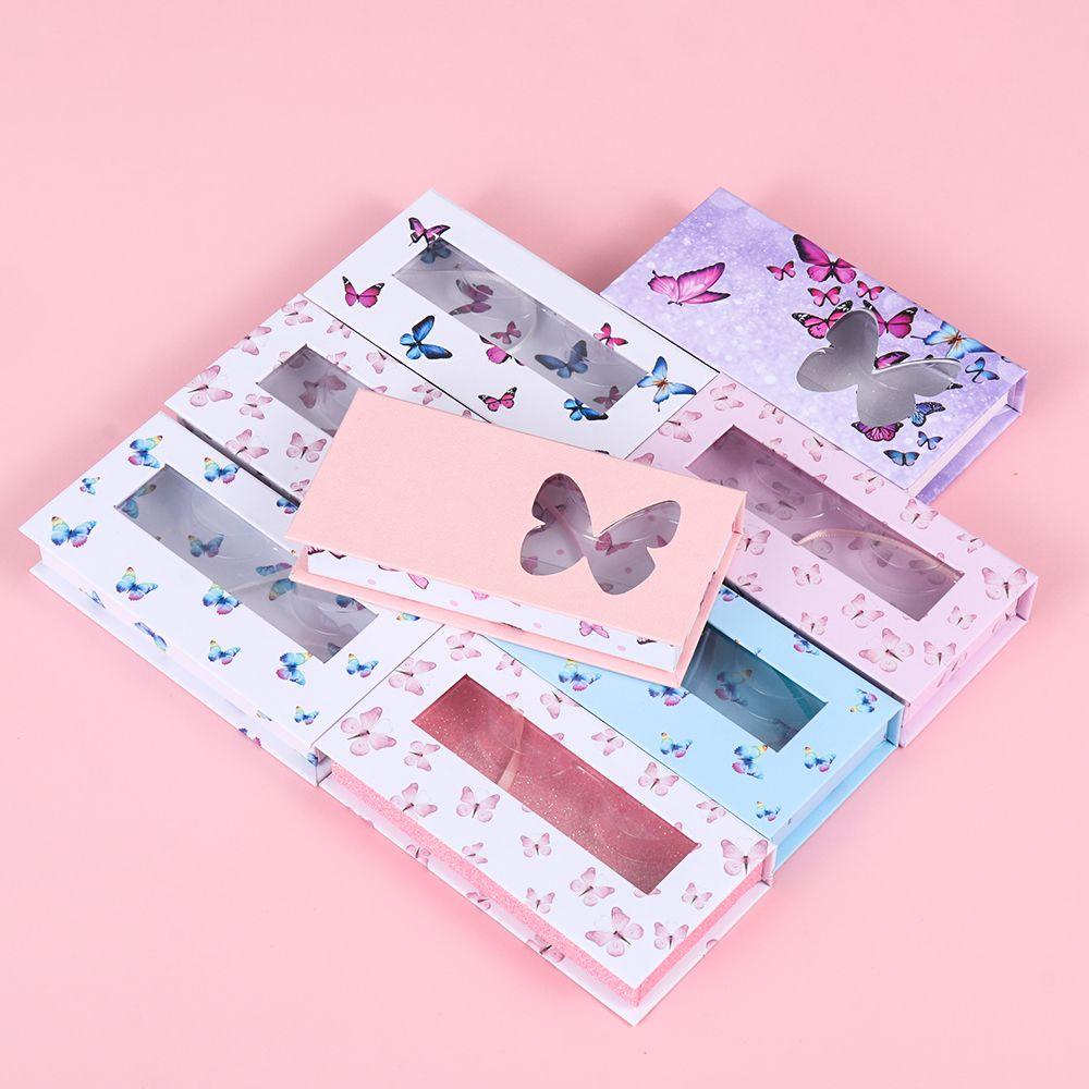 Hộp Lông Mi Giả Hình Vuông 3D Bằng Lông Chồn Giả SOFTNESS