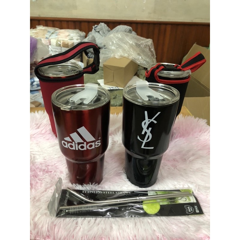 Ly giữ nhiệt thái lan 900ml tặng kèm túi, ống hút va cọ rửa ly (nã TC0005) | BigBuy360 - bigbuy360.vn