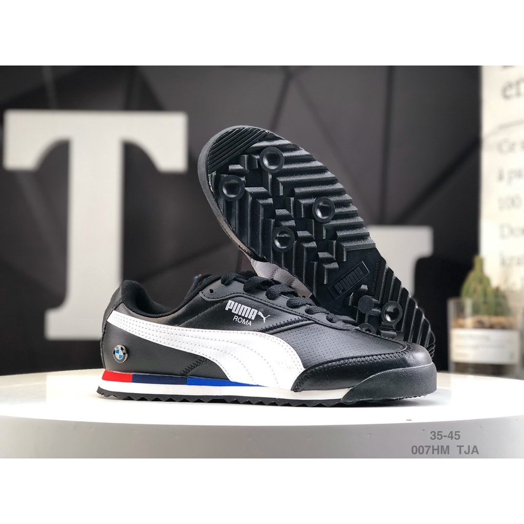 Giày Thể Thao Puma BMW MMS ROMA JR Cổ Thấp Chất Liệu Da 306868 36~45