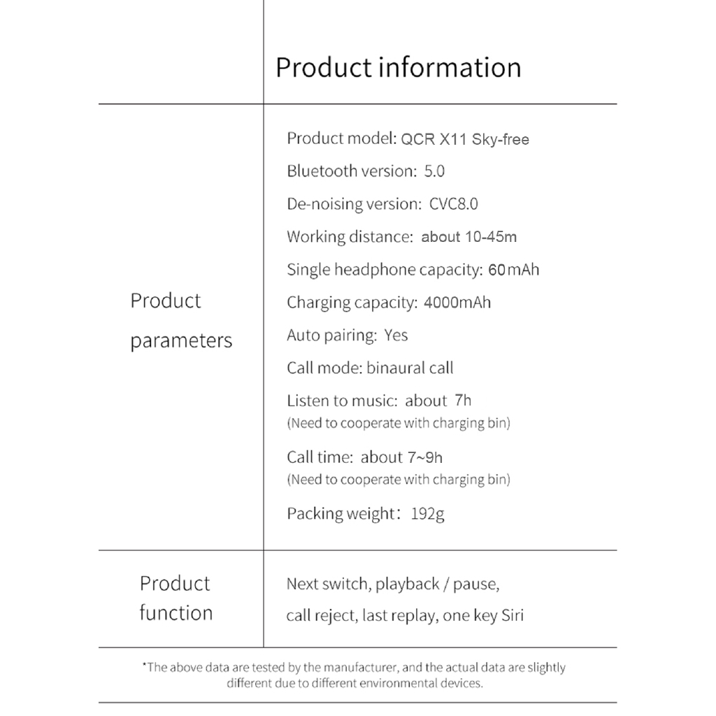 Tai nghe Buetooth 5.0 TWS X11 | BigBuy360 - bigbuy360.vn