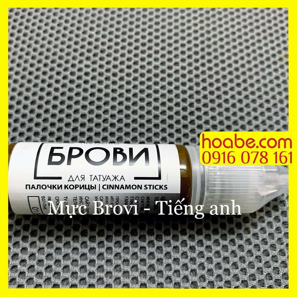 Mực Brovi Nga Phun Xăm Hữu Cơ Bám Màu Nhanh Lên Đậm, Đi Hairstrokes Siêu Đẹp- DCPX Hoalee145