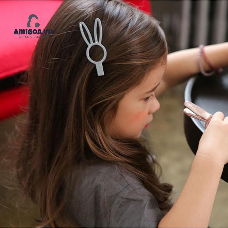 Kẹp Tóc Màu Nhám Dễ Thương Xinh Xắn