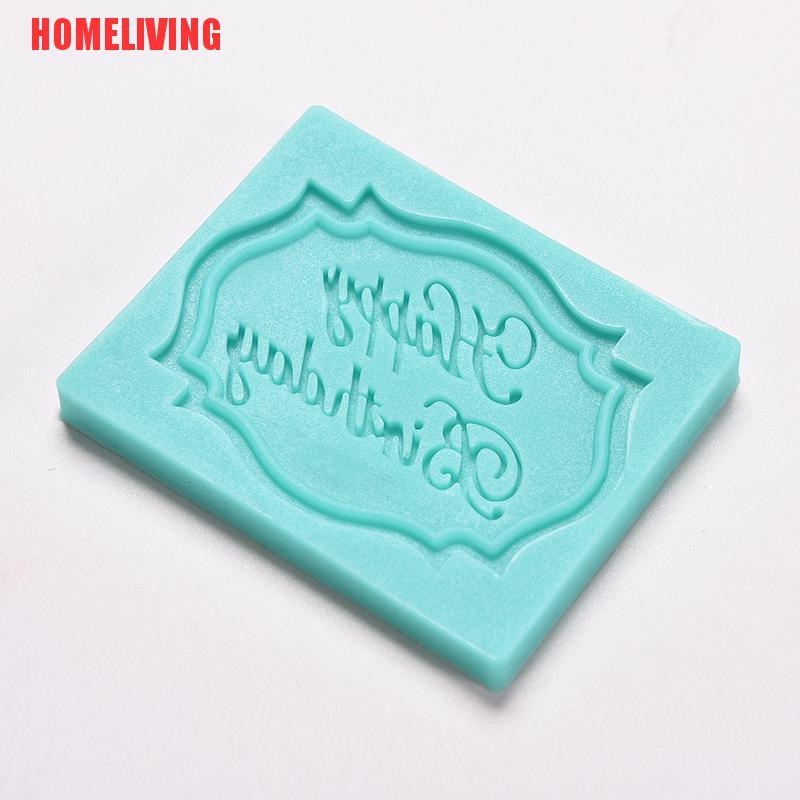 Khuôn Silicone Tạo Hình Chữ Happy Birthday Trang Trí Bánh