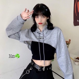 Set áo croptop trên ngực 2 món