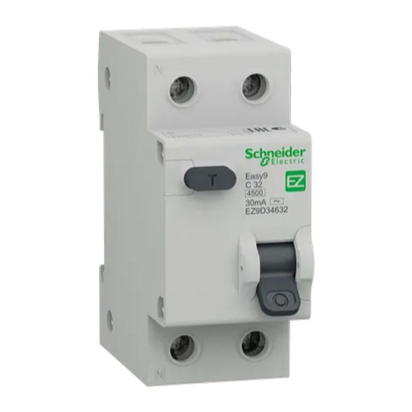 Cầu dao tự động Aptomat RCBO Schneider EZ9D34632  Easy9 RCBO, 1P+N, 32A, 4.5kA, 30mA