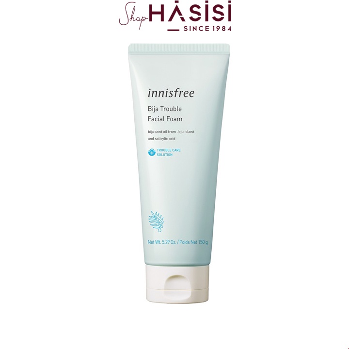 Sữa Rửa Mặt Cho Da Mụn INNISFREE JEJU BIJA TROUBLE FACIAL FOAM 150g