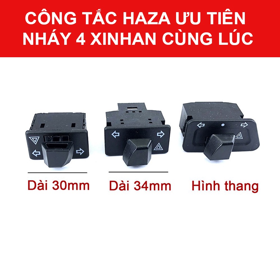 Công tắc Haza xe máy | Loại 30mm dùng cho các loại xe Honda đời mới