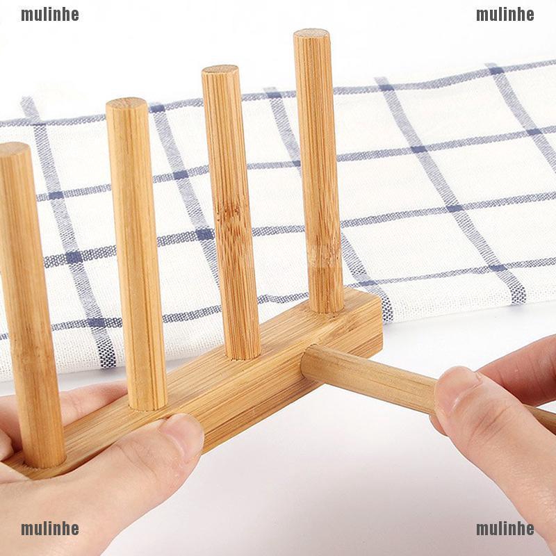 Mul❤ Giá Đỡ Nắp Nồi Bằng Gỗ Tiện Dụng