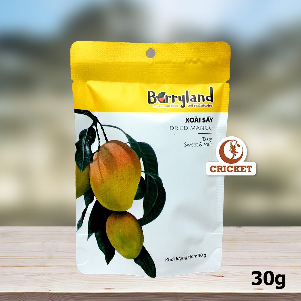Xoài sấy dẻo BerryLand - Đặc sản Đà Lạt - 100% từ tự nhiên