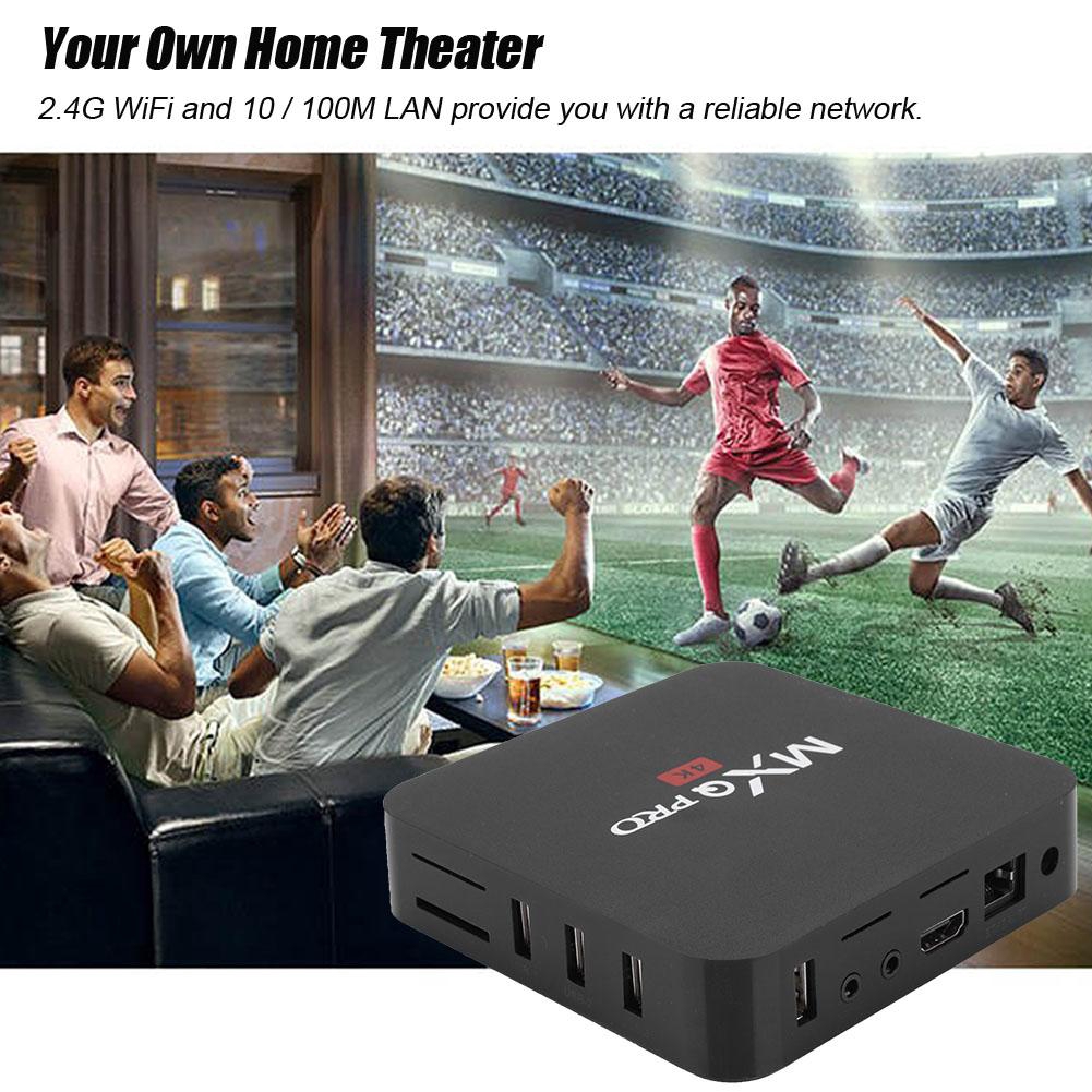 TV Box thông minh MXQ Pro 4K RK3229 1 + 8G WiFi BT STB Android 7.1 cho Android 7.1