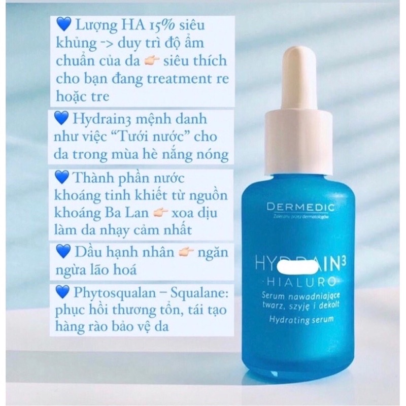 Serum HA Dermedic / kem gel dưỡng ẩm Dermedic