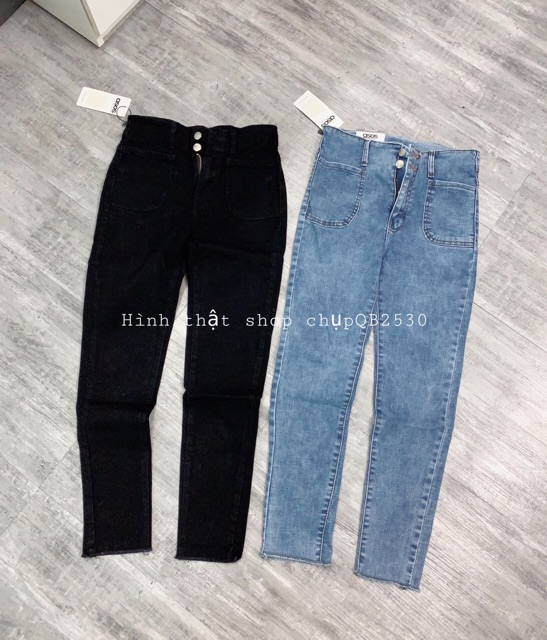 [Mã WASTMAY giảm 15% tối đa 30K đơn 150K] Bán sỉ quần bò nữ cạp cao túi trước tôn dáng QB2530 (ảnh thật+video) | BigBuy360 - bigbuy360.vn