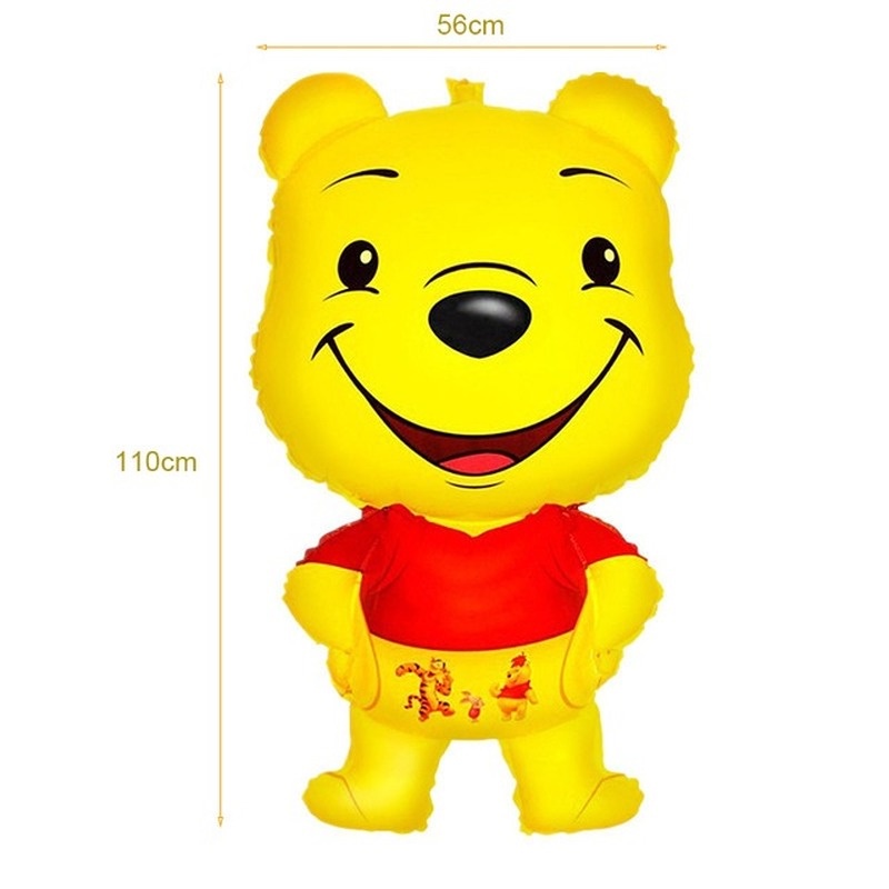 1 Gói Bong Bóng Hình Gấu Pooh Dễ Thương Trang Trí Tiệc Sinh Nhật Cho Bé