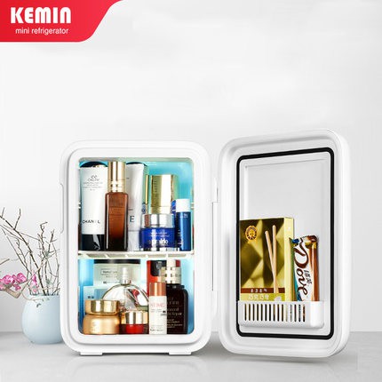 Tủ lạnh mini 10L Kemin đựng mỹ phẩm, thuốc có ổ cắm oto - BH chính hãng | Tủ lạnh mini trữ đồ mát