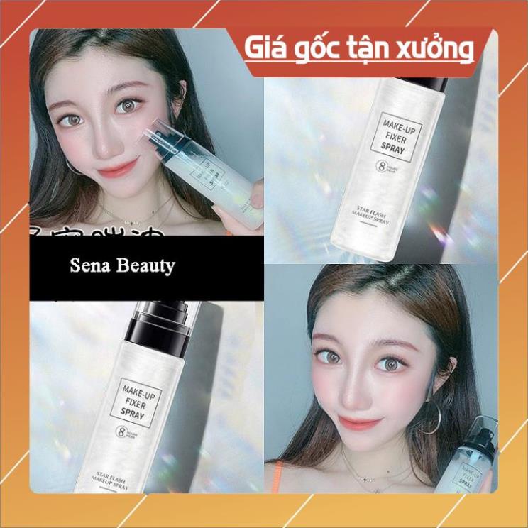 Hàng Đẹp Xịt Nhũ Khóa Trang Điểm Star Flash Make Up Spray 8 Hours Wear | BigBuy360 - bigbuy360.vn
