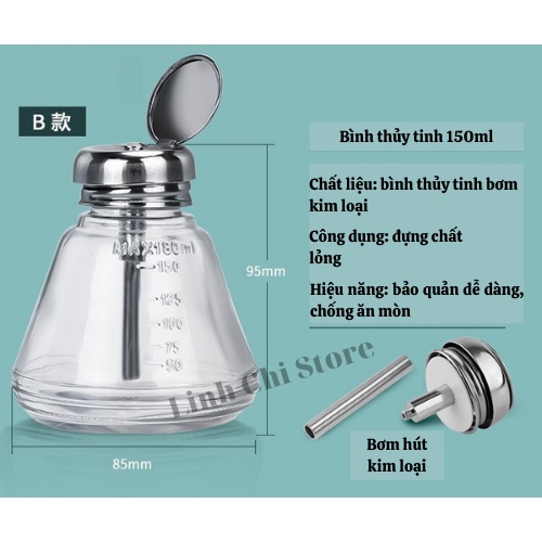 Lọ thủy tinh đựng dung dịch 150ml